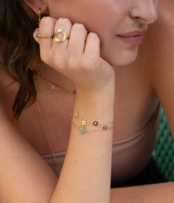 Bracelet Latini (Acier Doré) -Bijoux Fantaisie 56