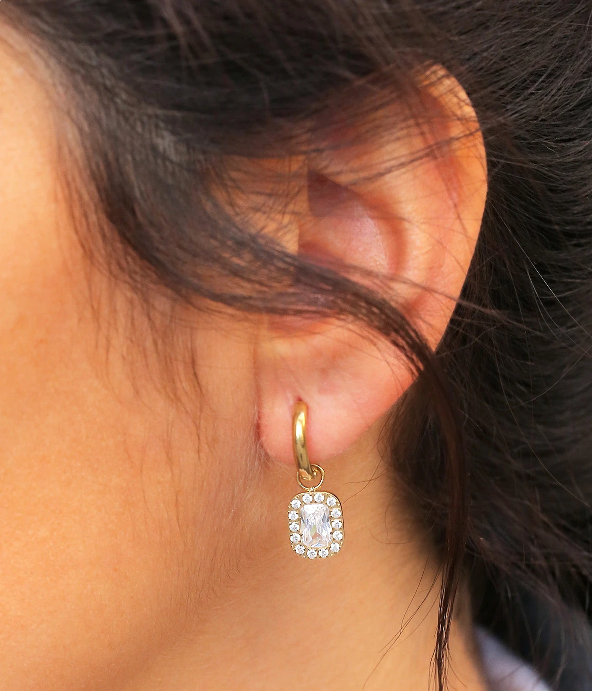 Boucles D'oreilles Nikki (Acier Doré) 4 Boucles D'oreilles Nikki (Acier Doré) – Image 2