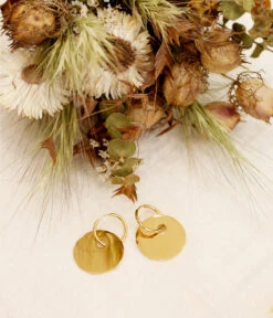 Boucles D'oreilles Solène (Acier Doré) -Bijoux Fantaisie BO Solene
