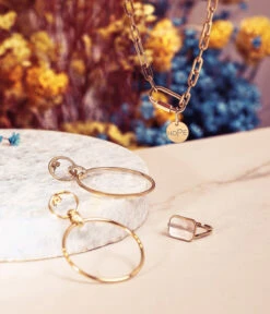 Collier Espoir (Acier Doré) -Bijoux Fantaisie Bague Nikov BO Cocoloco Collier Charm Hope 1