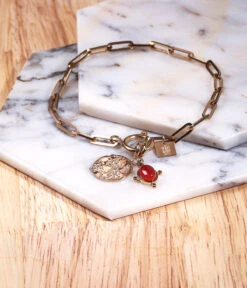 Bracelet Ando (Acier Doré) -Bijoux Fantaisie Bracelet Ando 1d723a5a 49fd 463b 9499 2e74108dc6d0