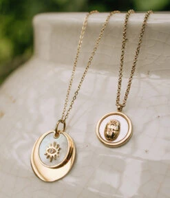 Collier Atoum (Acier Doré) 8 Collier Atoum (Acier Doré) -Bijoux Fantaisie Collier Atoum