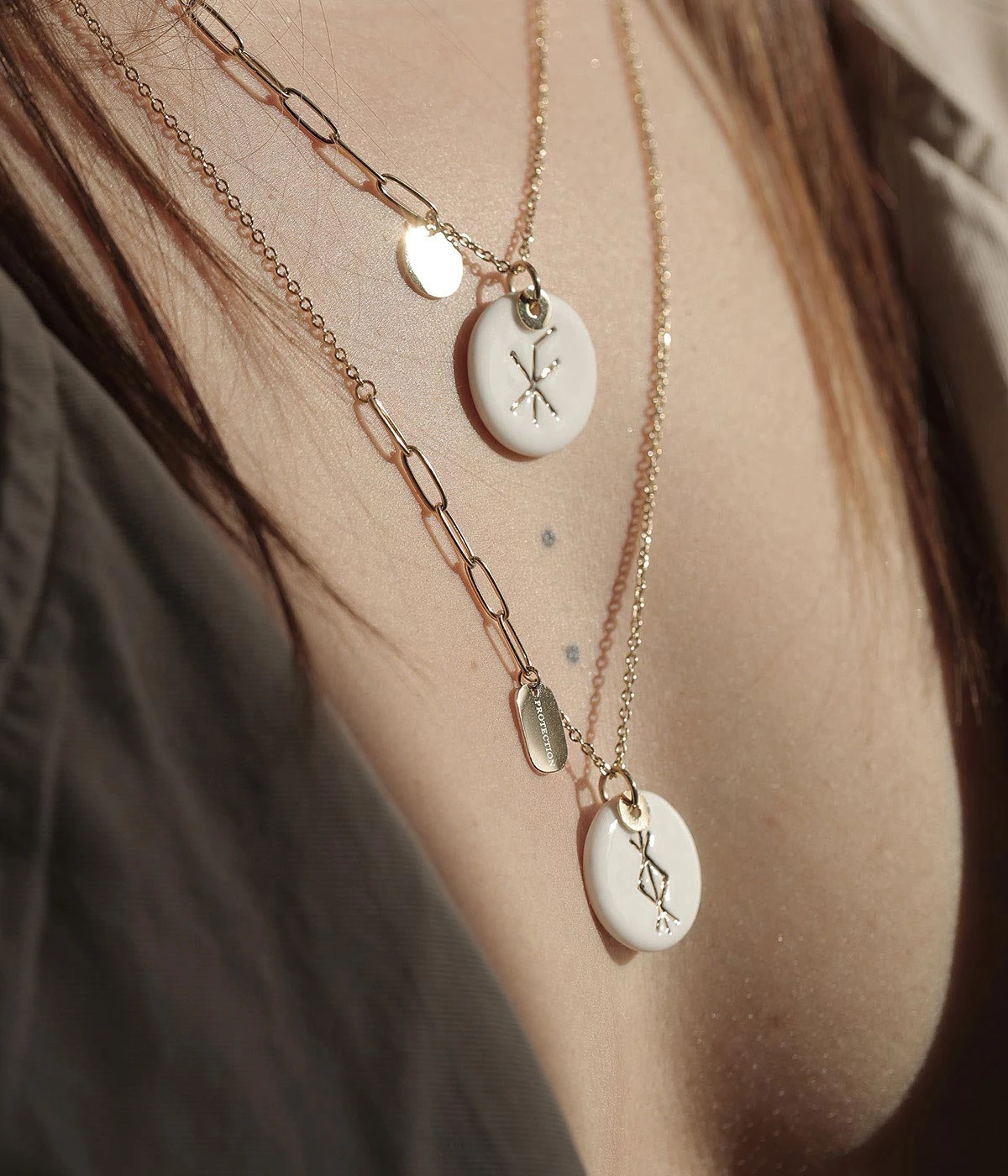 Collier Rollo (Acier Doré) 4 Collier Rollo (Acier Doré) – Image 2