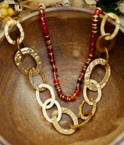 Collier Rudy (Acier Doré) -Bijoux Fantaisie Collier Rudy et Liwana bdf4158b 640e 4131 a319 7d9c5420756a