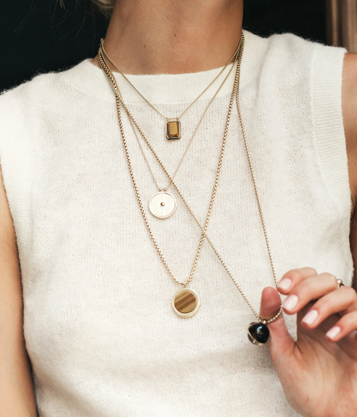 Sautoir Céleste (Acier Doré) 4 Sautoir Céleste (Acier Doré) – Image 2