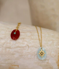 Collier Trisha (Acier Doré) -Bijoux Fantaisie Collier Trisha et Inley