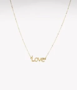 Collier Love Love (Acier Doré)
