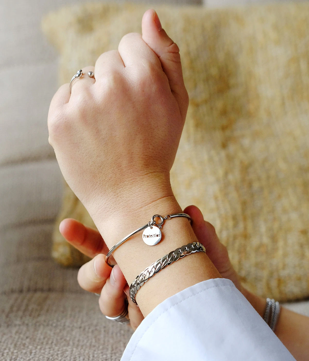 Bracelet Jonc Protect (Acier) 4 Bracelet Jonc Protect (Acier) – Image 2