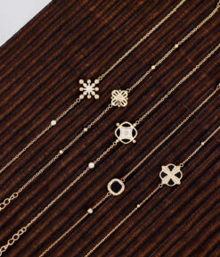 Bracelet Clara (Acier Doré) 7 Bracelet Clara (Acier Doré) -Bijoux Fantaisie SBS18111 01WHT N