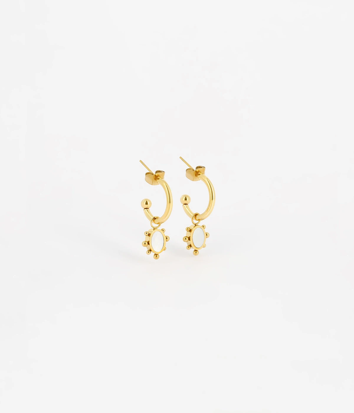 Boucles D'oreilles Riftan (Acier Doré) 3 Boucles D'oreilles Riftan (Acier Doré)