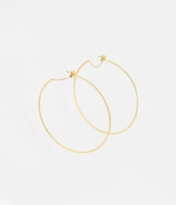 Boucles D'oreilles Bursa (Acier Doré)