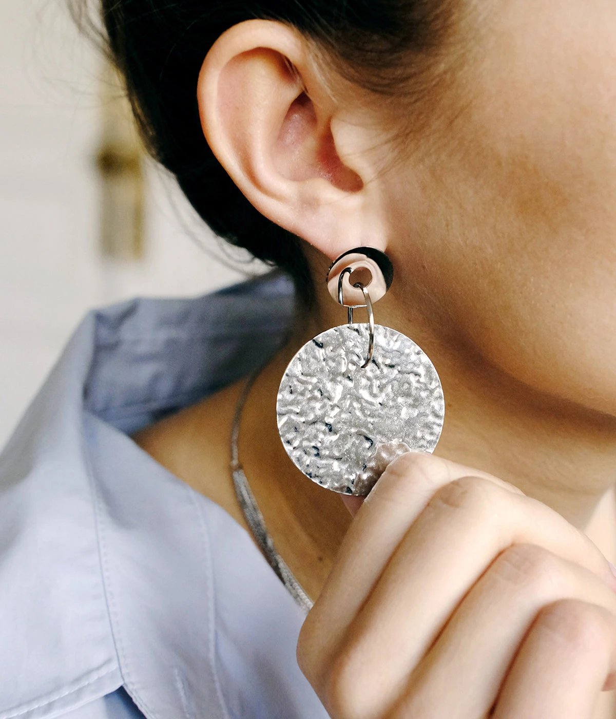 Boucles D’oreilles Soulages (Acier) 4 Boucles D’oreilles Soulages (Acier) – Image 2