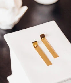 Boucles D'oreilles Signal (Acier Doré) -Bijoux Fantaisie SEL16360 01UNI NM1