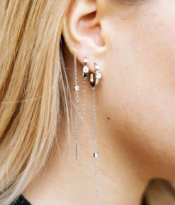 Boucles D'oreilles Fancy (Acier) -Bijoux Fantaisie SEL16736 00WHT P1