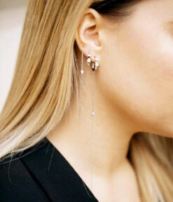 Boucles D'oreilles Fancy (Acier) -Bijoux Fantaisie SEL16736 00WHT P2