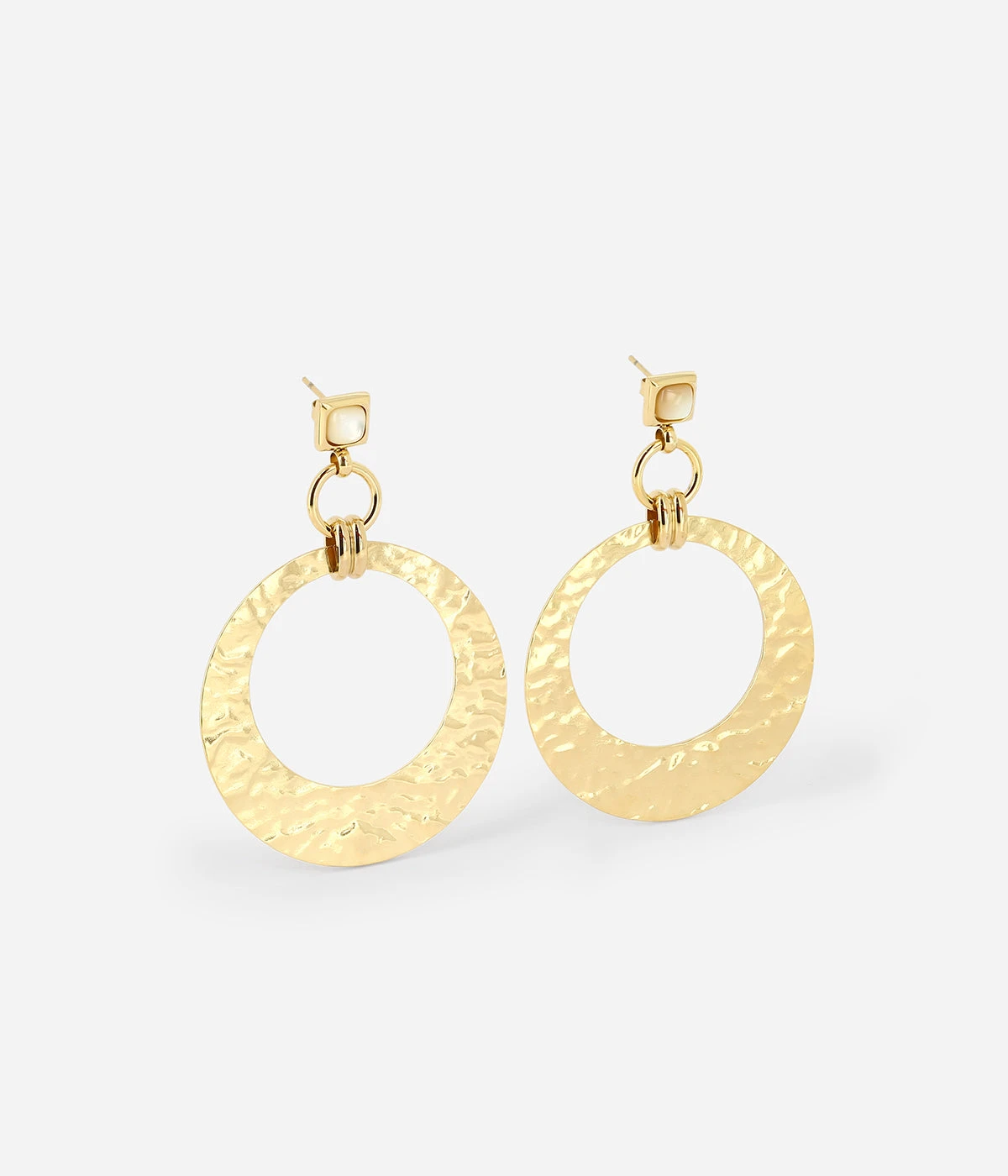 Boucles D'oreilles Sia (Acier Doré) 3 Boucles D'oreilles Sia (Acier Doré)