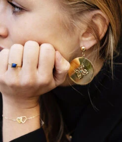 Boucles D'oreilles Suzie (Acier Doré) -Bijoux Fantaisie SEL18495 01UNI P