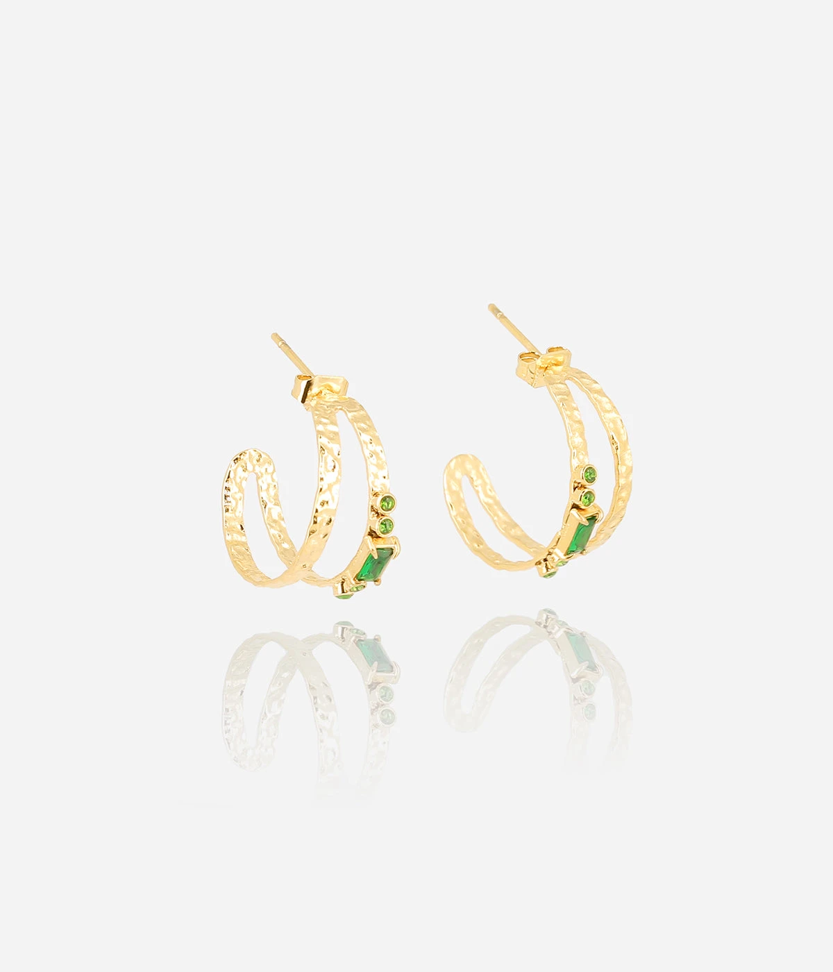 Boucles D'oreilles Cassidy (Acier Doré) 3 Boucles D'oreilles Cassidy (Acier Doré)