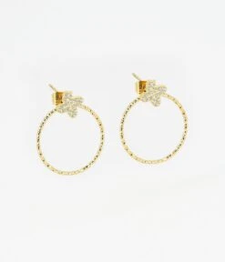 Boucles D'oreilles Jos (Acier Doré)