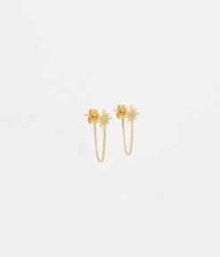 Boucles D'oreilles Isaac (Acier Doré)