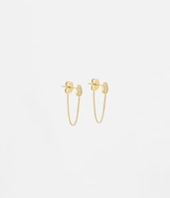 Boucles D'oreilles Nova (Acier Doré)