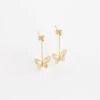 Boucles D'oreilles Mariposa (Acier Doré) -Bijoux Fantaisie SEM18331 01SEL WEB