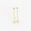Boucles D'oreilles Ambre (Acier Doré) -Bijoux Fantaisie SEX18089 01WHT WEB