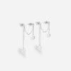 Boucles D'oreilles Barbara (Acier) -Bijoux Fantaisie SEX18121 0WHT WEB