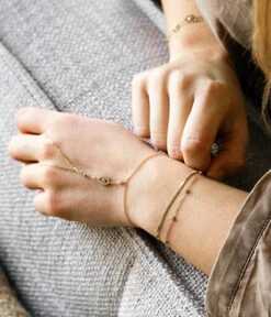 Bijou De Main Gipsa (Acier Doré) -Bijoux Fantaisie SMS19779 01WHT P2