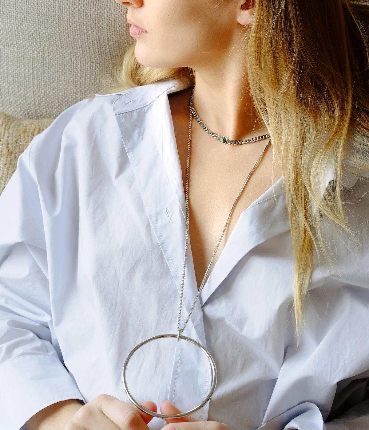 Sautoir Galbé (Acier) 4 Sautoir Galbé (Acier) – Image 2