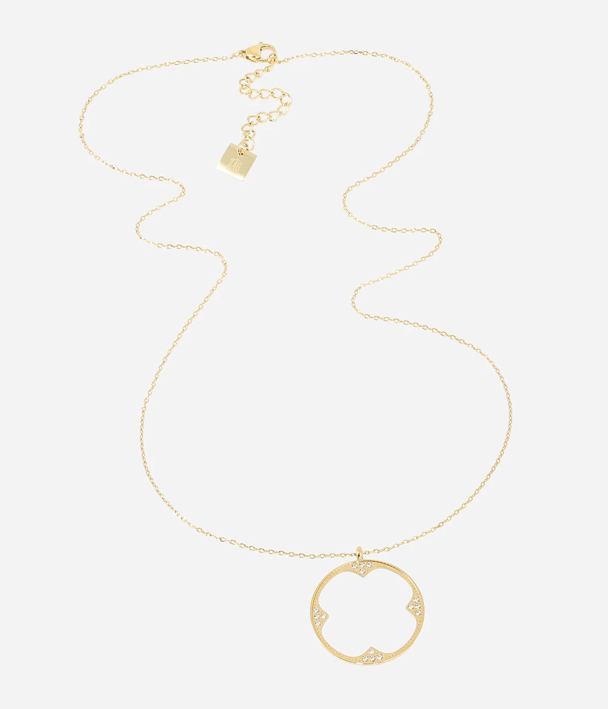 Sautoir Hypola (Acier Doré) 3 Sautoir Hypola (Acier Doré)