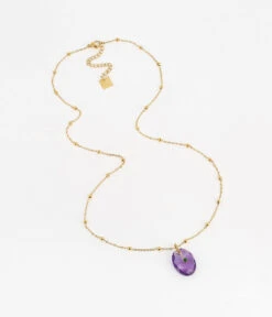 Collier Trisha (Acier Doré) -Bijoux Fantaisie SNM16092 01PUR WEB 606f3e41 d3e9 4947 b4c6 2e6275fb0c98