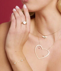 Collier Lovita (Acier Doré) 8 Collier Lovita (Acier Doré) -Bijoux Fantaisie SNM20159 01WHT P1