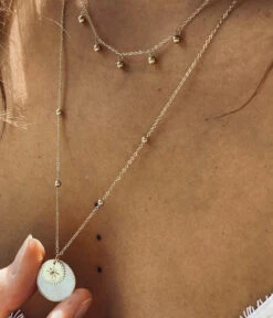 Collier Neom (Acier Doré) -Bijoux Fantaisie SNM7530 01SEL P2