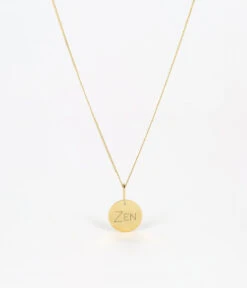 Collier Zen (Acier Doré) -Bijoux Fantaisie SNS13729 01UNI WEB2