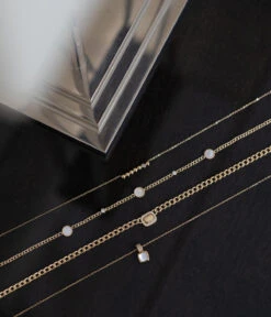 Collier Baleria (Acier Doré) -Bijoux Fantaisie SNS15057 01WHT N