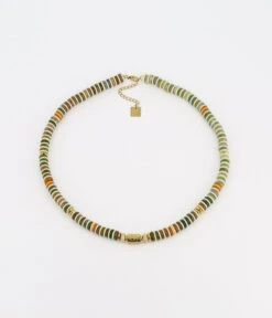 Collier Kishi (Acier Doré) -Bijoux Fantaisie SNS16189 01GRN WEB