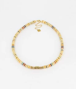 Collier Kishi (Acier Doré) -Bijoux Fantaisie SNS16189 01WHT WEB