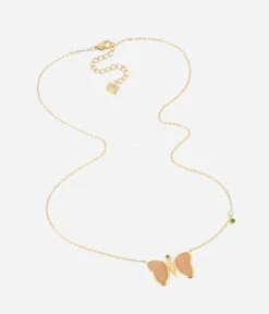 Collier Farfalla (Acier Doré) -Bijoux Fantaisie SNS20045 01NUD WEB