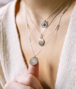 Collier Sun (Acier) 6 Collier Sun (Acier) -Bijoux Fantaisie SNS7377 00WHT P1