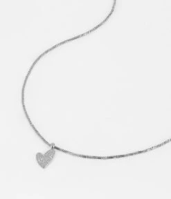 Collier Amour Fou (Acier) -Bijoux Fantaisie SNS9836 00WHT WEB2
