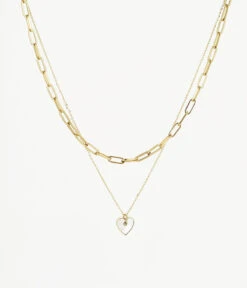 Collier U2 Nacre (Acier Doré)