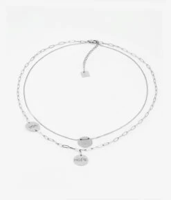 Collier Multi Charm Hope (Acier)