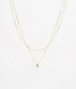 Collier Carole (Acier Doré) 9 Collier Carole (Acier Doré) -Bijoux Fantaisie SNX18136 01WHT WEB