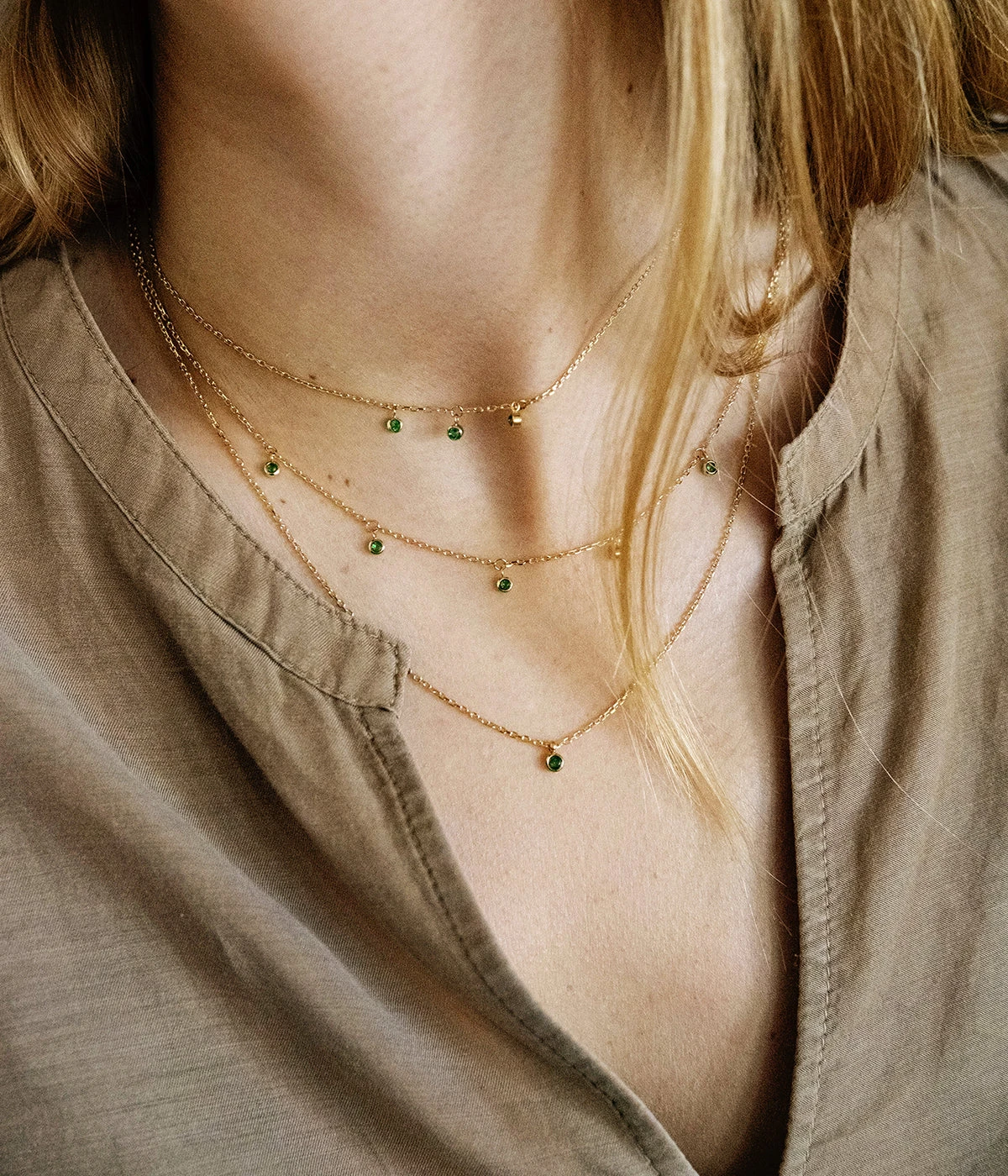 Collier Darling (Acier Doré) 4 Collier Darling (Acier Doré) – Image 2