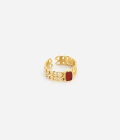 Bague Neiva (Acier Doré) -Bijoux Fantaisie SRM18606 01RED WEB