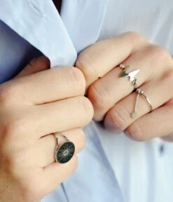 Bague Heartbeat (Acier) -Bijoux Fantaisie SRR1969 00UNI P2