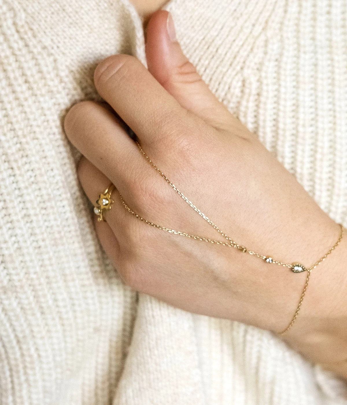 Bague Kapsi (Acier Doré) 5 Bague Kapsi (Acier Doré) – Image 3