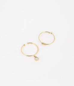 Bague Carole (Acier Doré) -Bijoux Fantaisie SRX18136 01WHT WEB