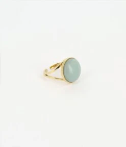 Bague Akilah (Acier Doré) -Bijoux Fantaisie bague akilah acier dore amazonite